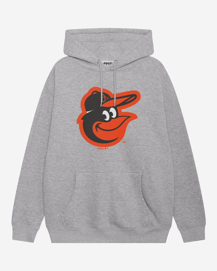Baltimore Orioles Primary Logo Hoodie FOCO Athletic Heather S - FOCO.com
