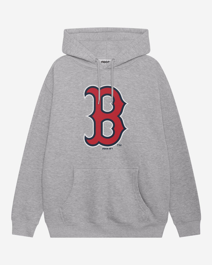 Boston Red Sox Primary Logo Hoodie FOCO Athletic Heather S - FOCO.com