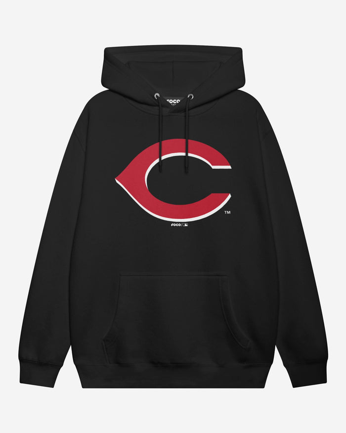 Cincinnati Reds Primary Logo Hoodie FOCO Black S - FOCO.com