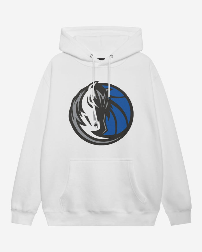 Dallas Mavericks Primary Logo Hoodie FOCO White S - FOCO.com