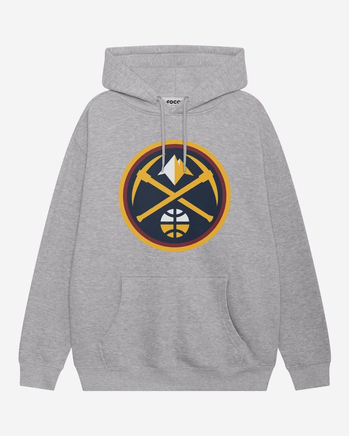 Denver Nuggets Primary Logo Hoodie FOCO Athletic Heather S - FOCO.com