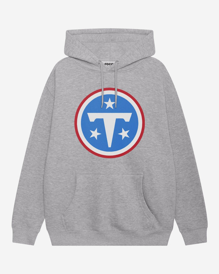 Tennessee Titans Primary Logo Hoodie FOCO Athletic Heather S - FOCO.com