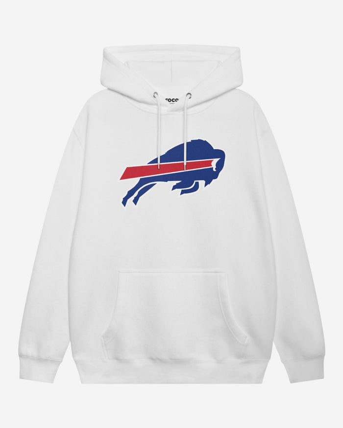 Buffalo Bills Primary Logo Hoodie FOCO White S - FOCO.com