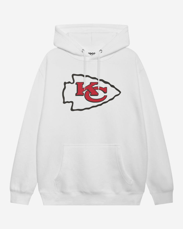 Kansas City Chiefs Primary Logo Hoodie FOCO White S - FOCO.com