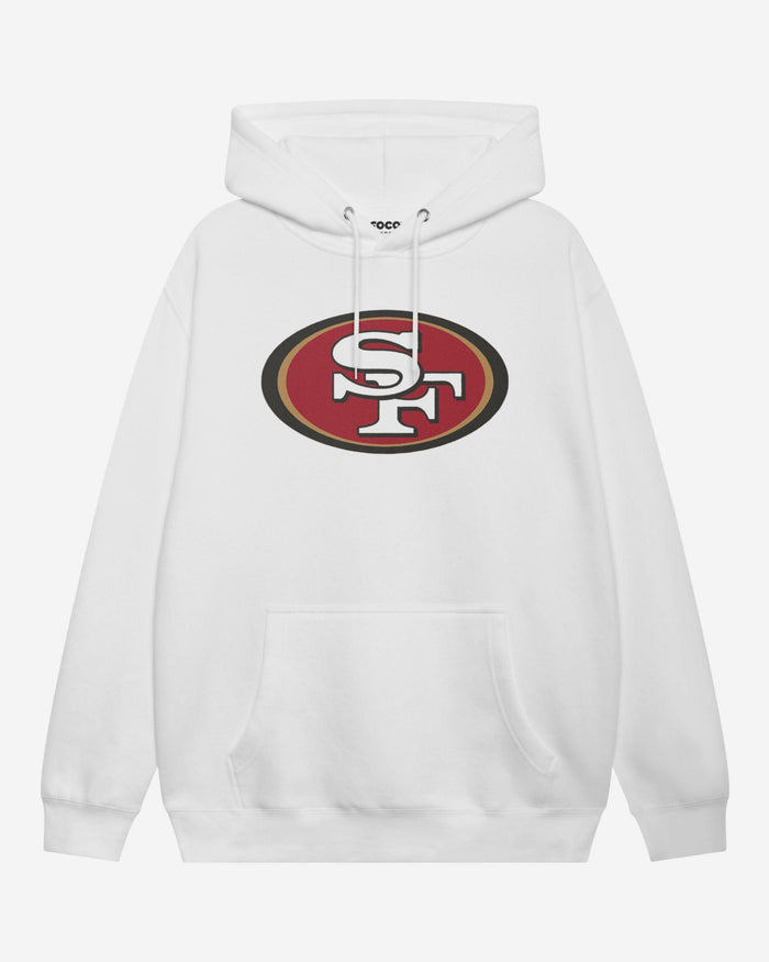 San Francisco 49ers Primary Logo Hoodie FOCO White S - FOCO.com
