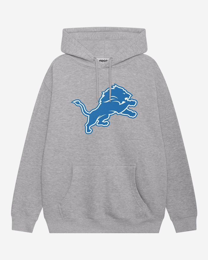 Detroit Lions Primary Logo Hoodie FOCO Athletic Heather S - FOCO.com