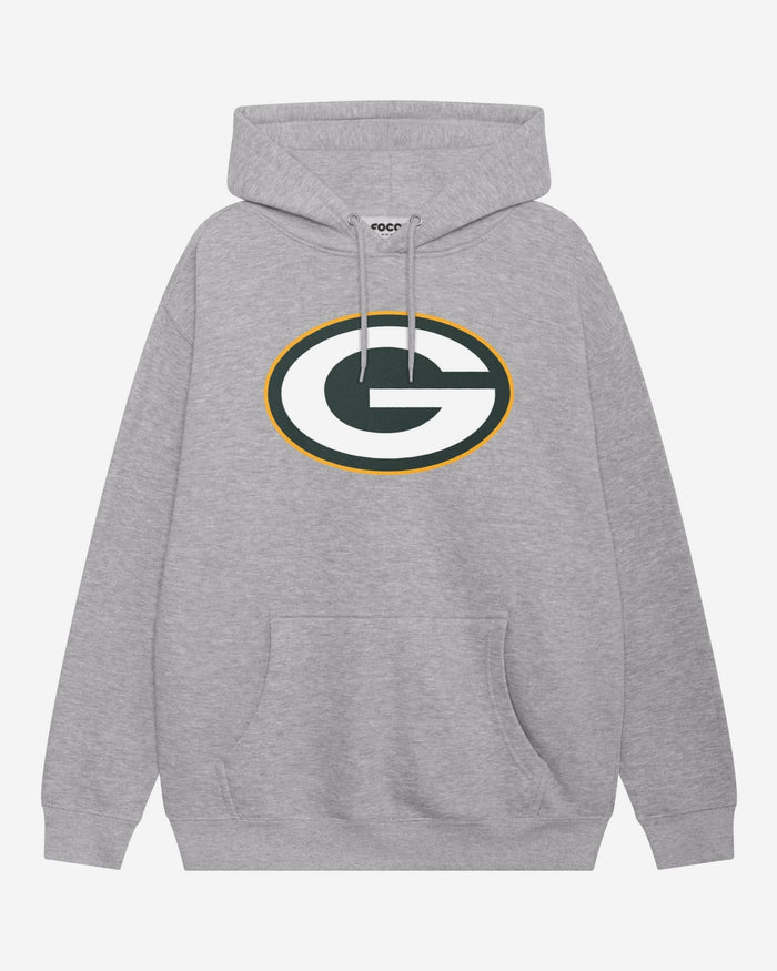 Green Bay Packers Primary Logo Hoodie FOCO Athletic Heather S - FOCO.com