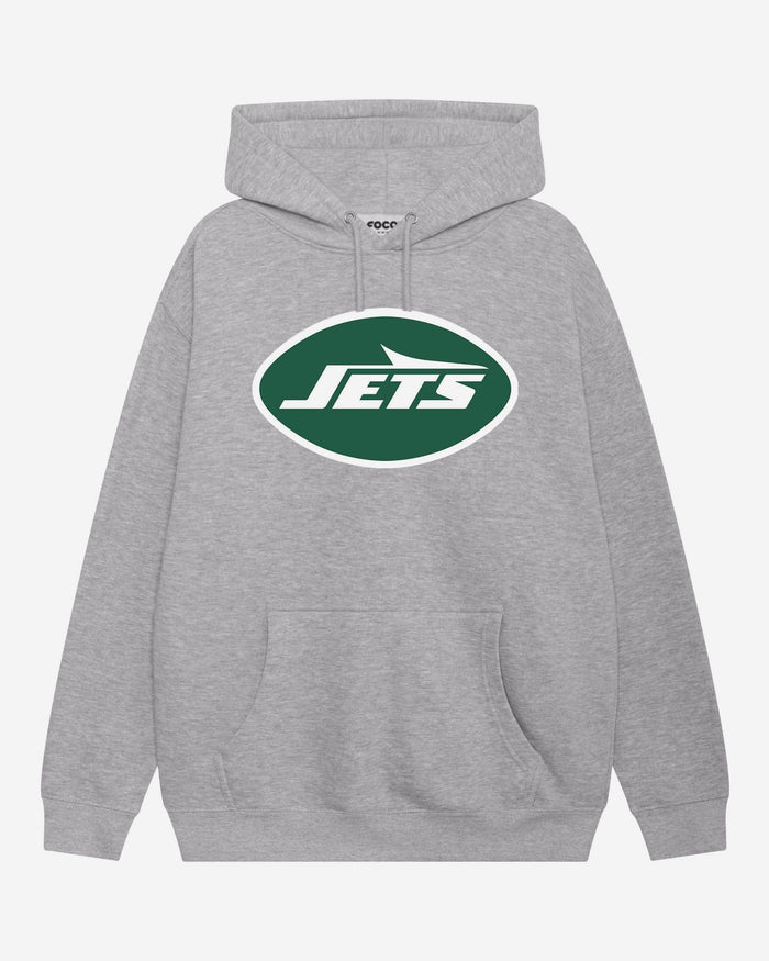 New York Jets Primary Logo Hoodie FOCO Athletic Heather S - FOCO.com