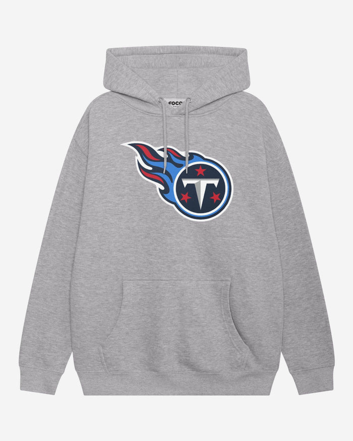 Tennessee Titans Primary Logo Hoodie FOCO Athletic Heather S - FOCO.com