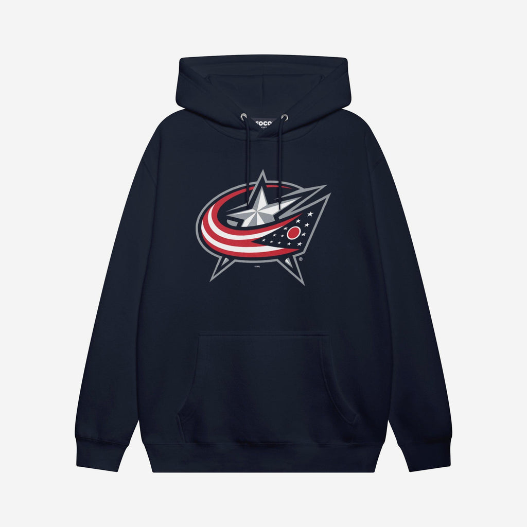 Columbus Blue Jackets Primary Logo Hoodie FOCO Navy S - FOCO.com
