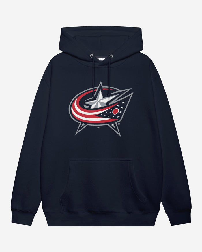 Columbus Blue Jackets Primary Logo Hoodie FOCO Navy S - FOCO.com