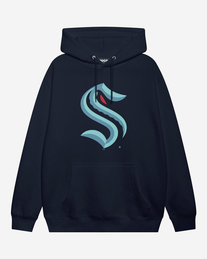 Seattle Kraken Primary Logo Hoodie FOCO Navy S - FOCO.com