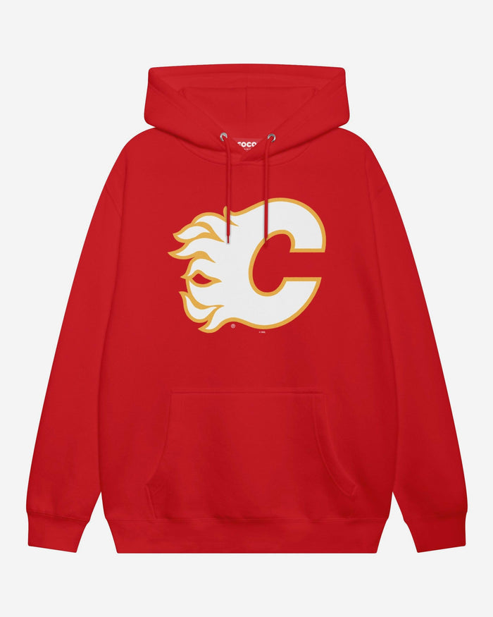 Calgary Flames Primary Logo Hoodie FOCO Red S - FOCO.com