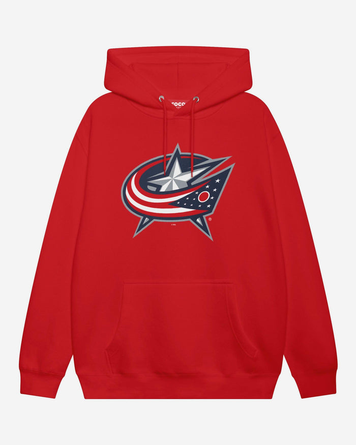 Columbus Blue Jackets Primary Logo Hoodie FOCO Red S - FOCO.com