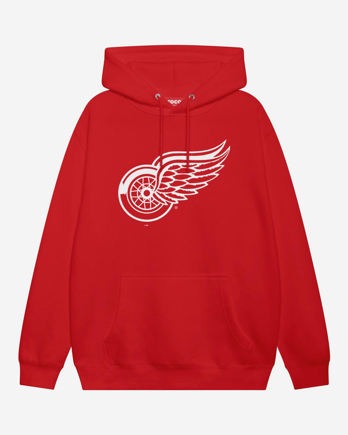 Detroit Red Wings Primary Logo Hoodie FOCO Red S - FOCO.com