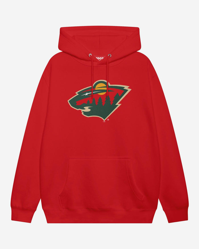 Minnesota Wild Primary Logo Hoodie FOCO Red S - FOCO.com