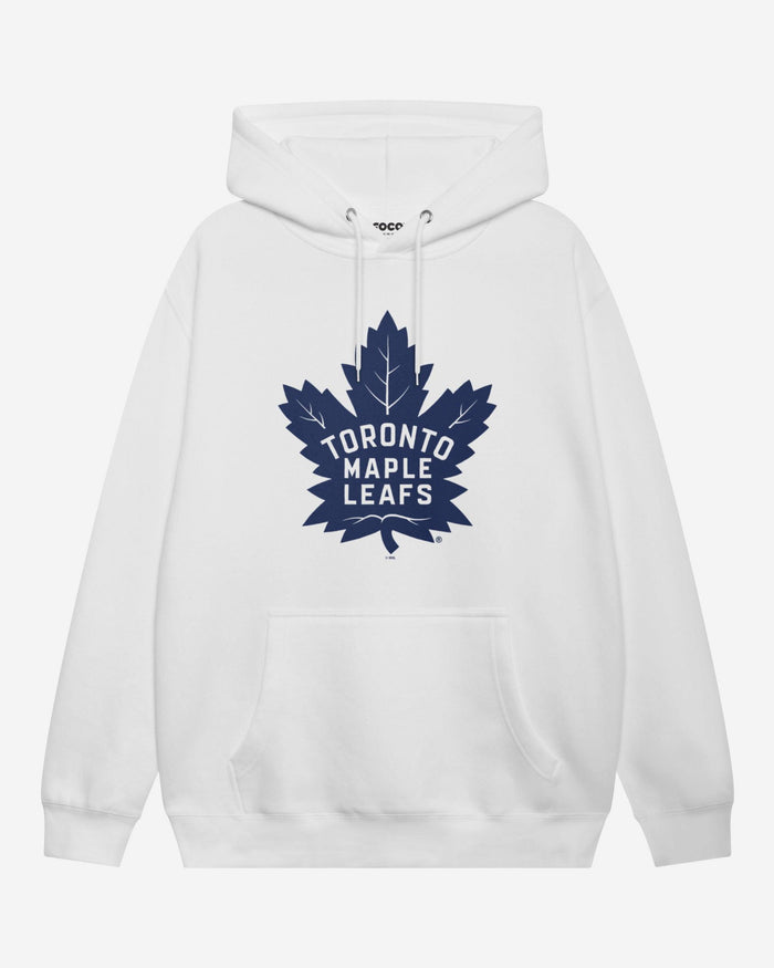Toronto Maple Leafs Primary Logo Hoodie FOCO White S - FOCO.com