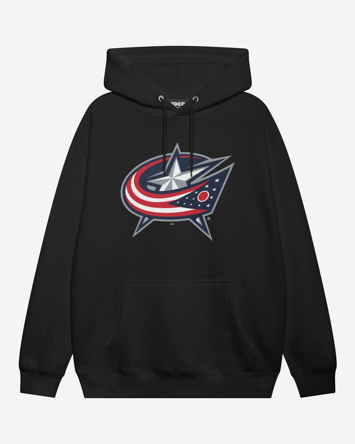 Columbus Blue Jackets Primary Logo Hoodie FOCO Black S - FOCO.com