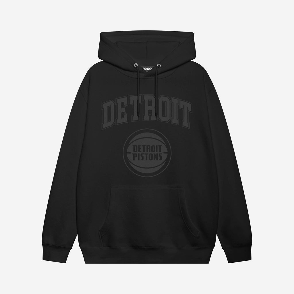 Detroit Pistons Blackout Hoodie FOCO S - FOCO.com