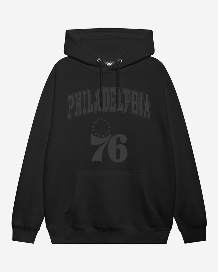 Philadelphia 76ers Blackout Hoodie FOCO S - FOCO.com