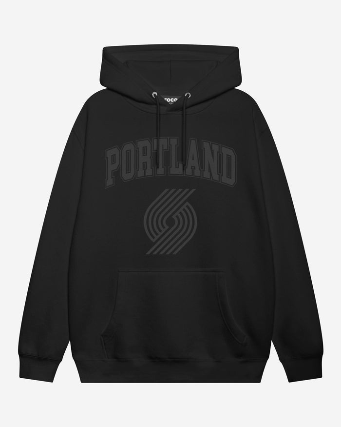 Portland Trail Blazers Blackout Hoodie FOCO S - FOCO.com