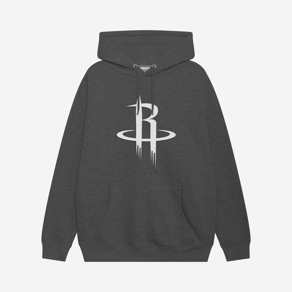Houston Rockets Black & White Primary Logo Hoodie FOCO S - FOCO.com