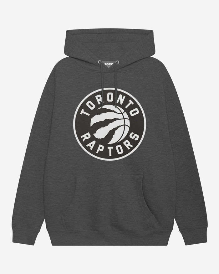 Toronto Raptors Black & White Primary Logo Hoodie FOCO S - FOCO.com