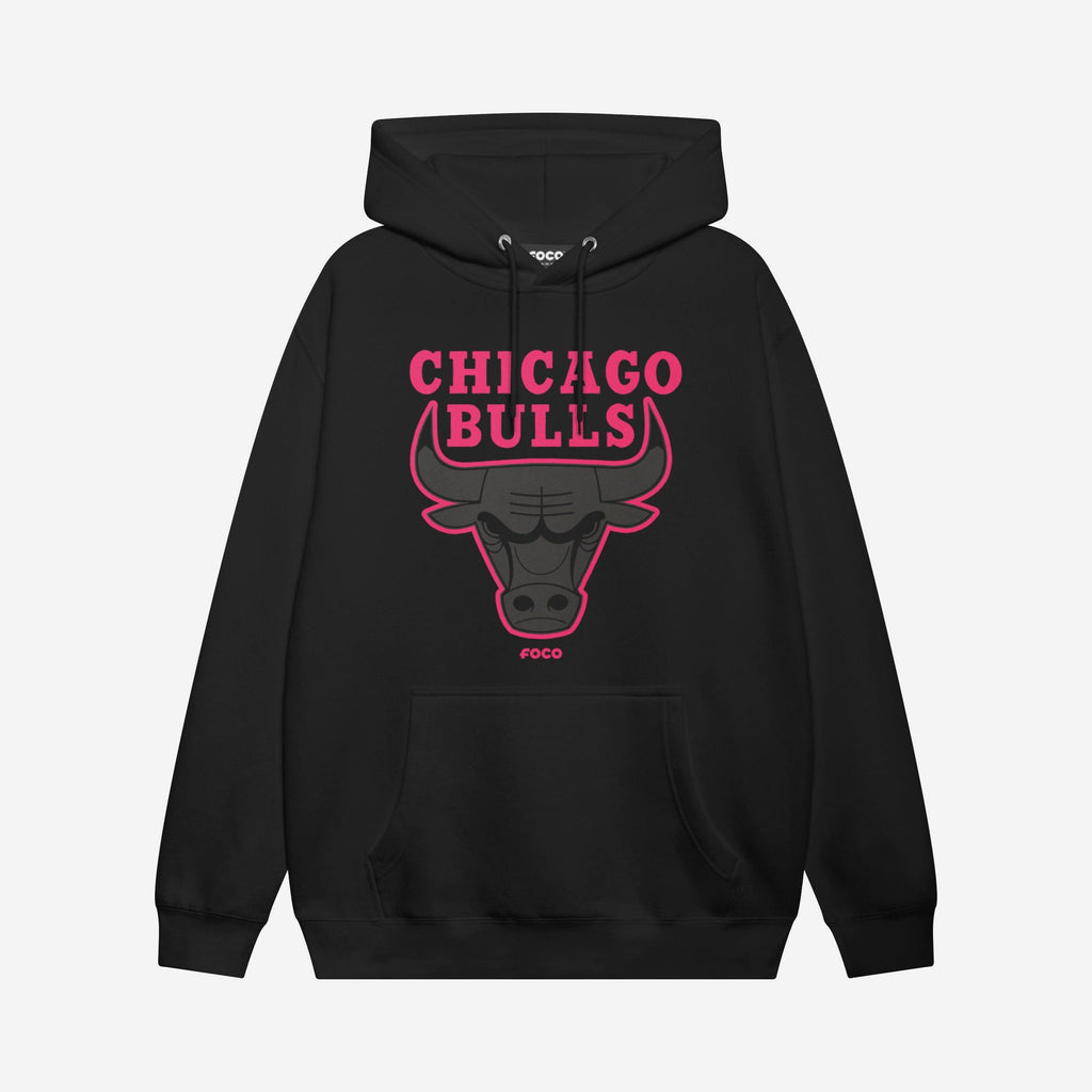 Chicago Bulls Highlight Reel Hoodie FOCO Black/Neon Pink S - FOCO.com