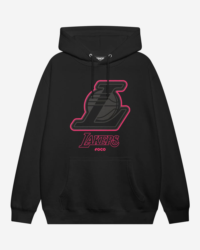 Los Angeles Lakers Highlight Reel Hoodie FOCO Black/Neon Pink S - FOCO.com