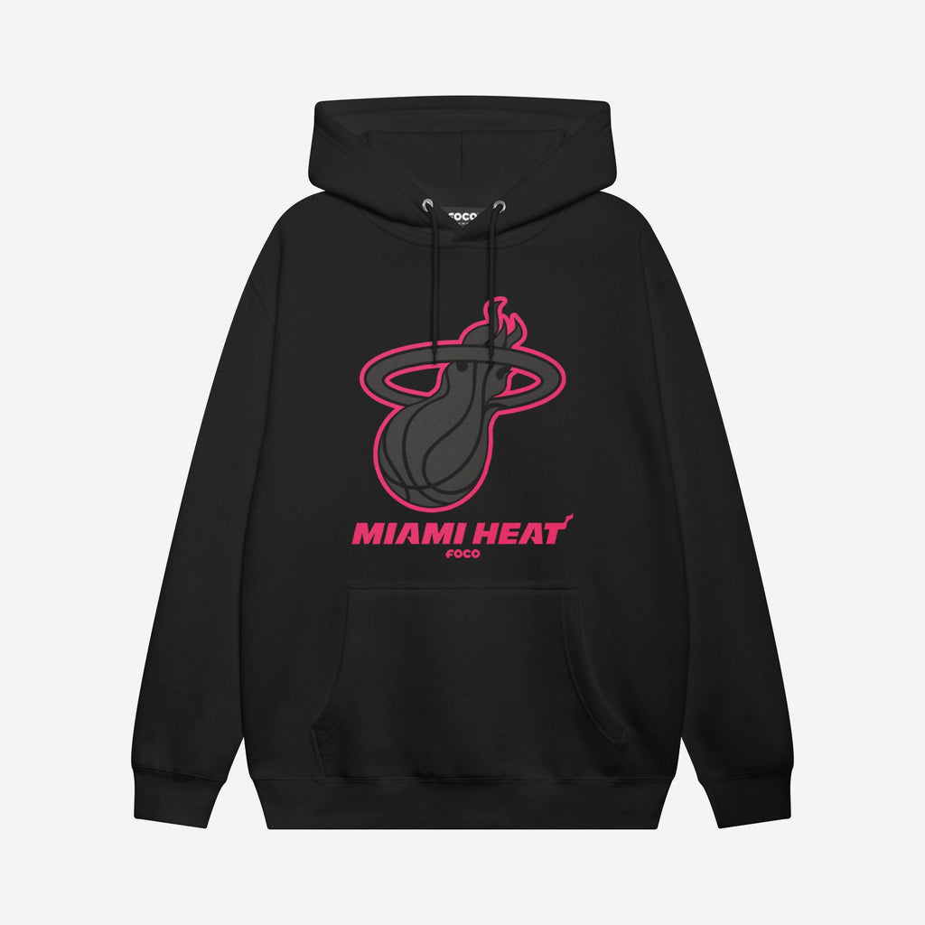 Miami Heat Highlight Reel Hoodie FOCO Black/Neon Pink S - FOCO.com