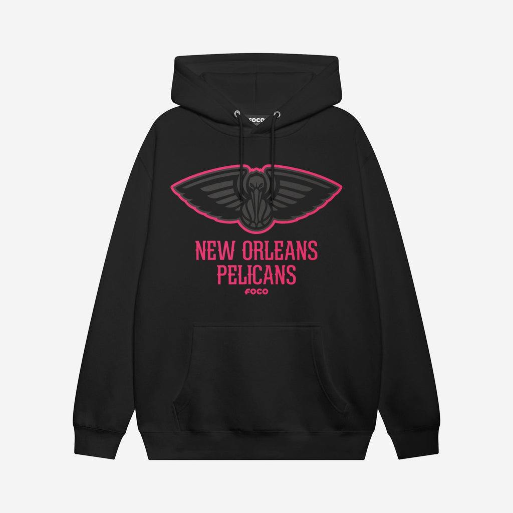 New Orleans Pelicans Highlight Reel Hoodie FOCO Black/Neon Pink S - FOCO.com