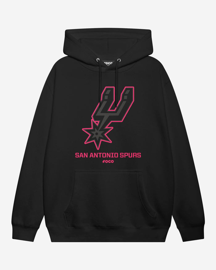San Antonio Spurs Highlight Reel Hoodie FOCO Black/Neon Pink S - FOCO.com