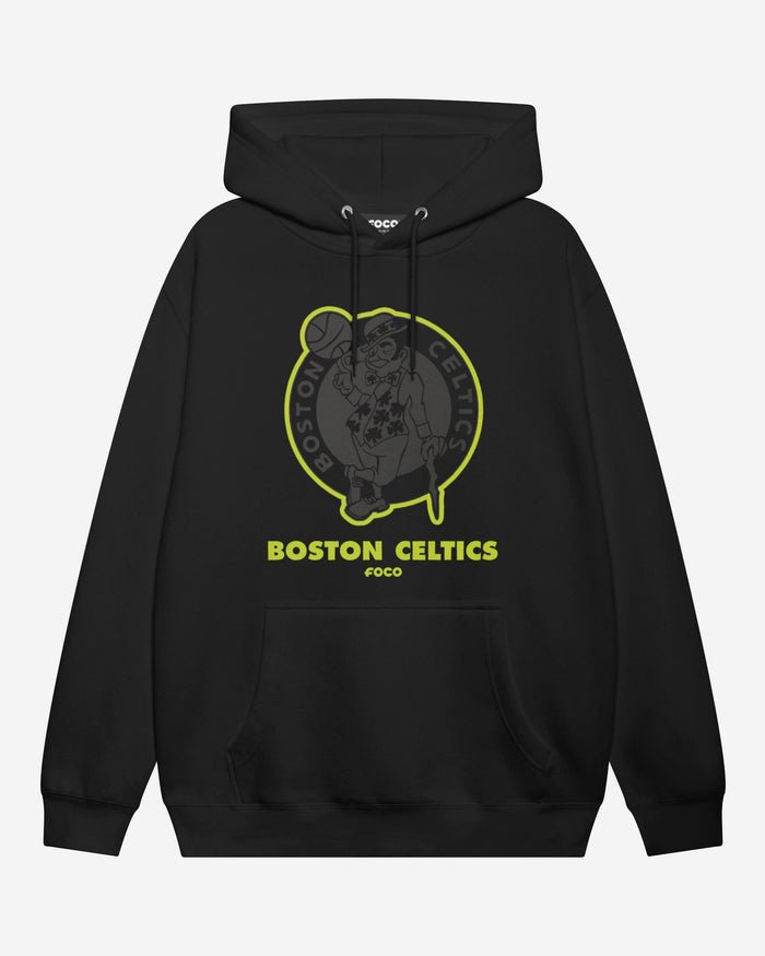 Boston Celtics Highlight Reel Hoodie FOCO Black/Volt S - FOCO.com