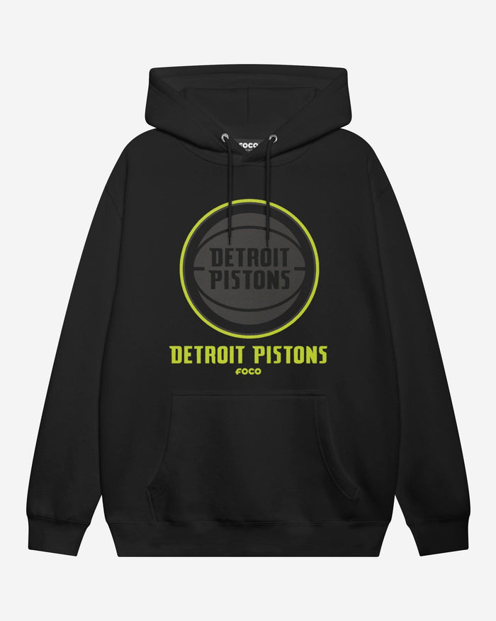 Detroit Pistons Highlight Reel Hoodie FOCO Black/Volt S - FOCO.com