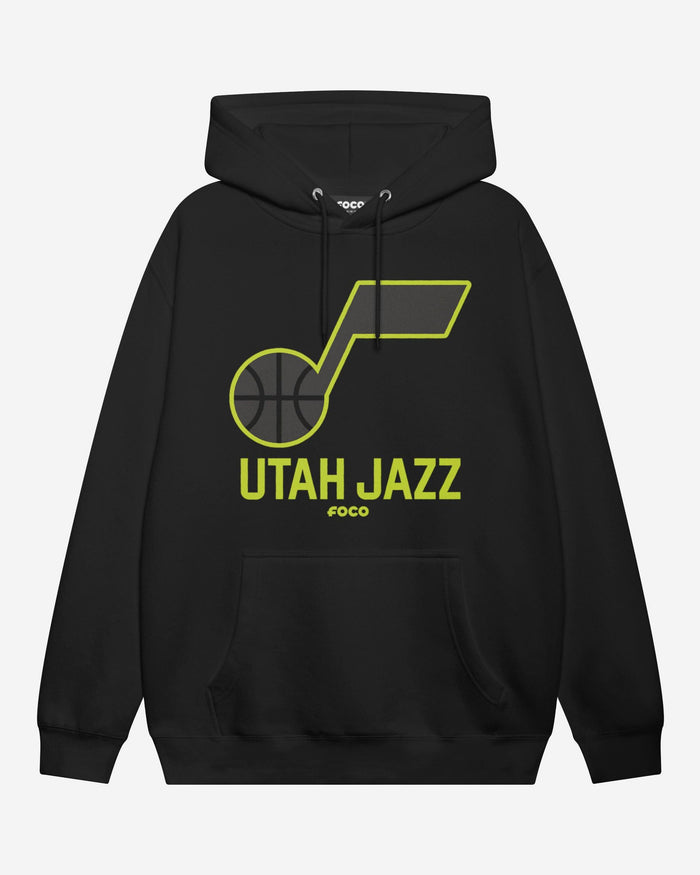 Utah Jazz Highlight Reel Hoodie FOCO Black/Volt S - FOCO.com