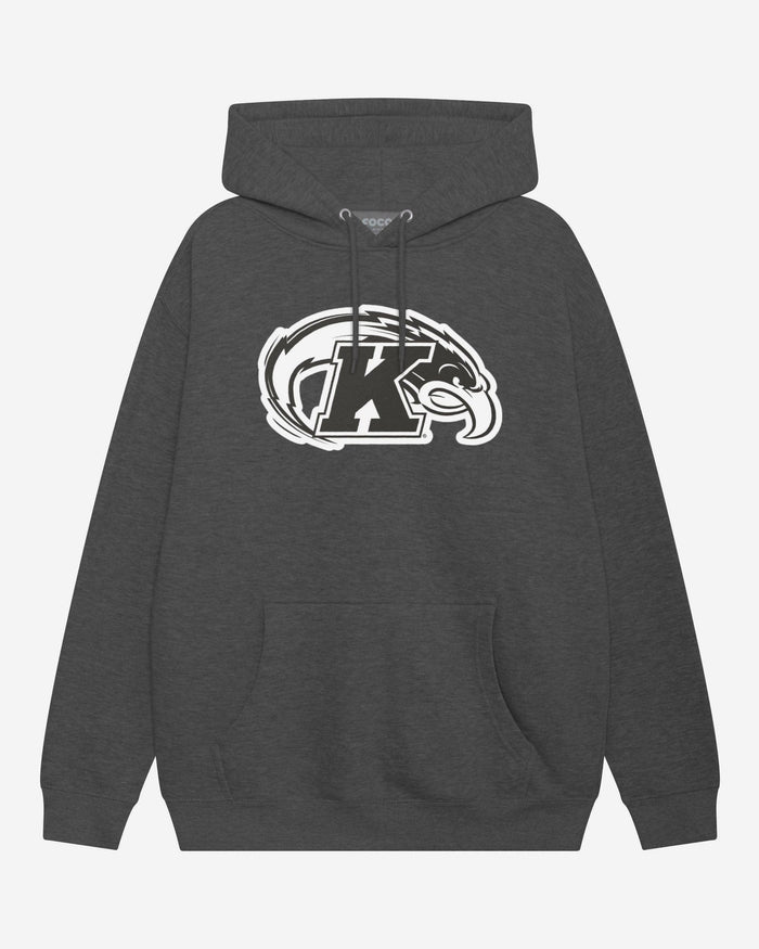 Kent State Golden Flashes Black & White Primary Logo Hoodie FOCO S - FOCO.com