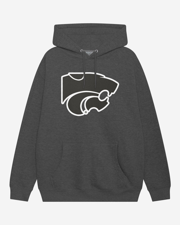 Kansas State Wildcats Black & White Primary Logo Hoodie FOCO S - FOCO.com