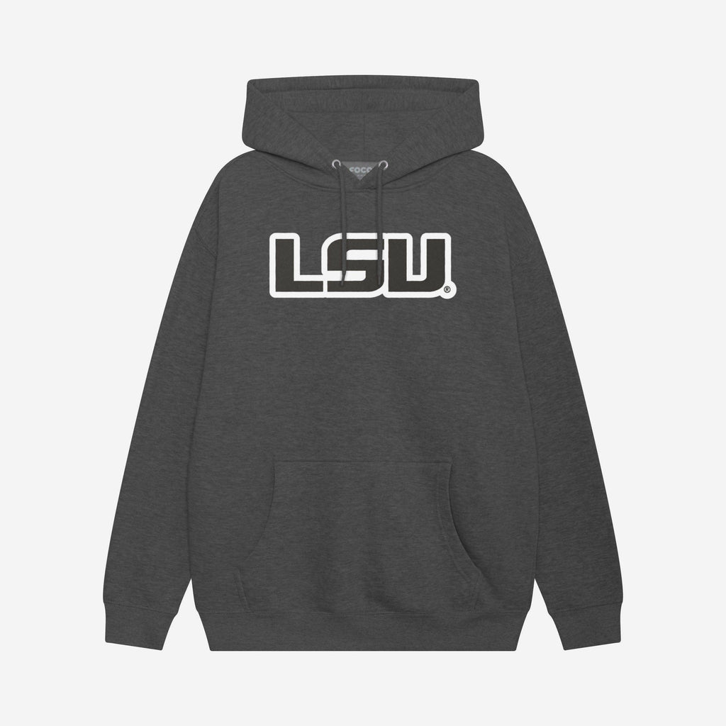 LSU Tigers Black & White Primary Logo Hoodie FOCO S - FOCO.com