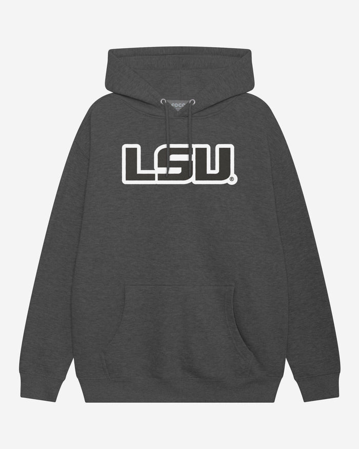 LSU Tigers Black & White Primary Logo Hoodie FOCO S - FOCO.com