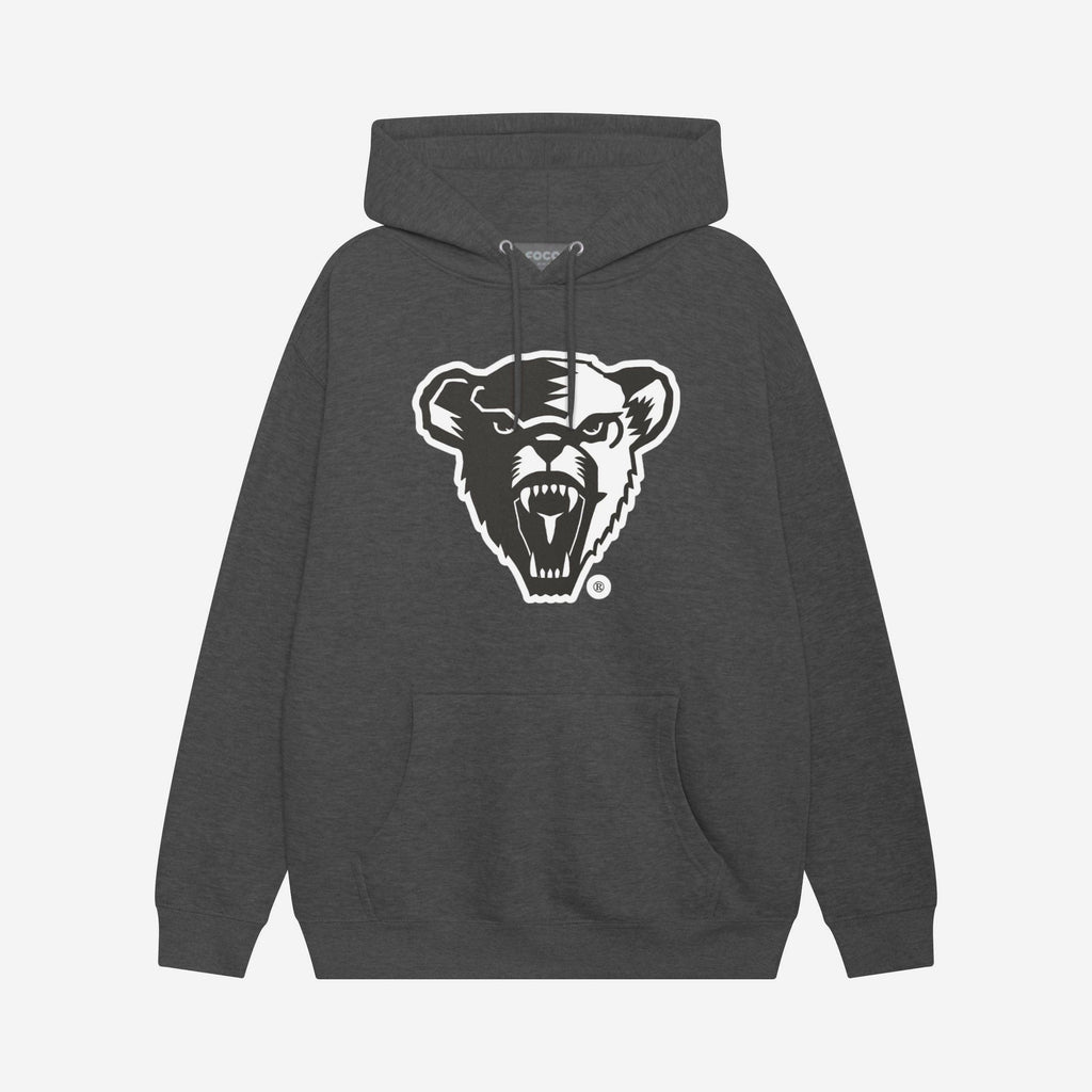 Maine Black Bears Black & White Primary Logo Hoodie FOCO S - FOCO.com