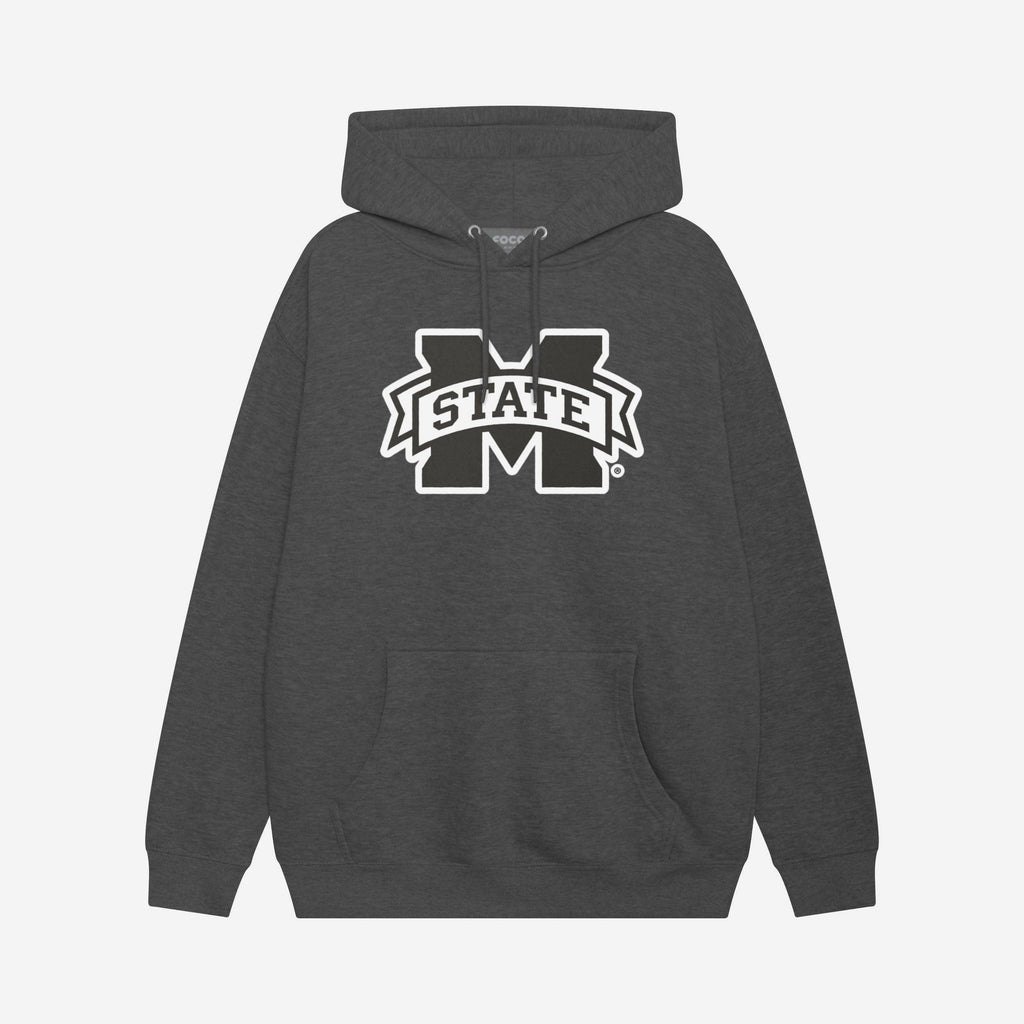 Mississippi State Bulldogs Black & White Primary Logo Hoodie FOCO S - FOCO.com