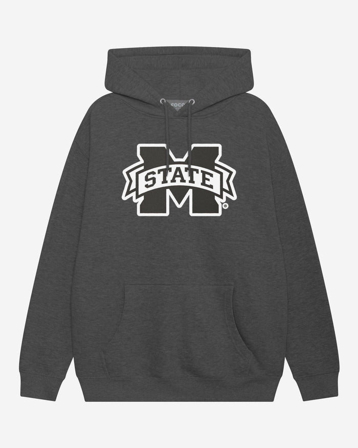 Mississippi State Bulldogs Black & White Primary Logo Hoodie FOCO S - FOCO.com