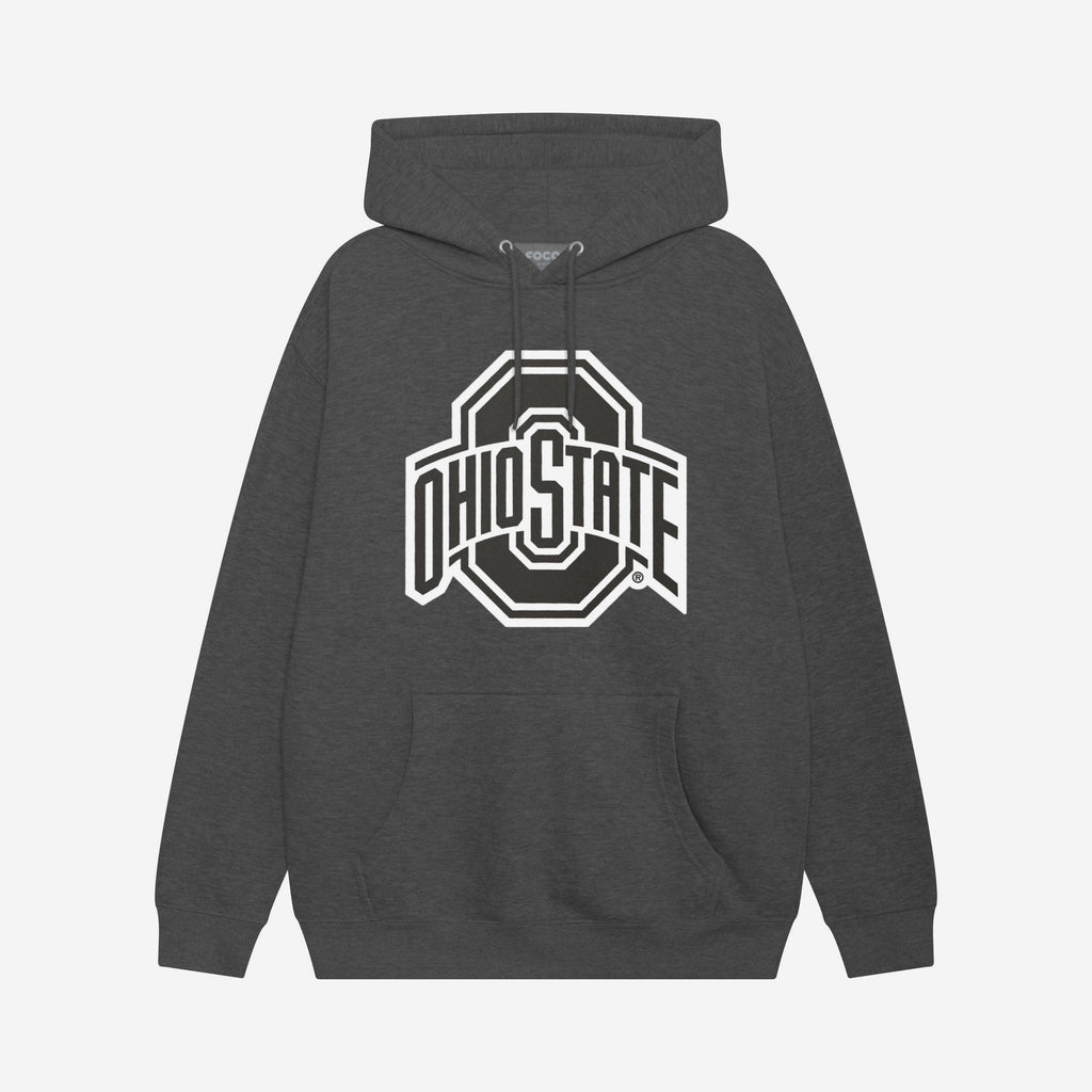 Ohio State Buckeyes Black & White Primary Logo Hoodie FOCO S - FOCO.com