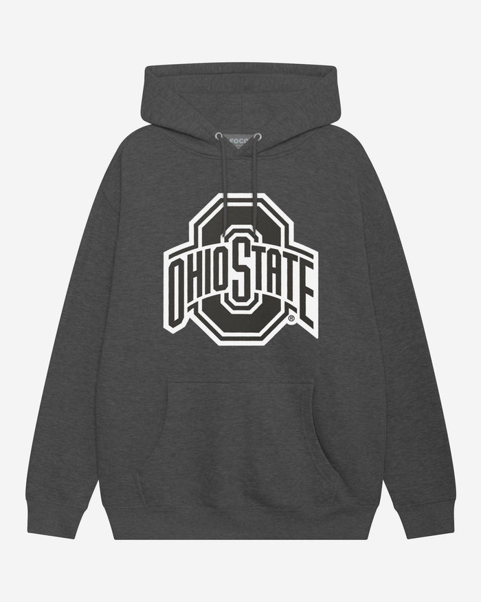 Ohio State Buckeyes Black & White Primary Logo Hoodie FOCO S - FOCO.com