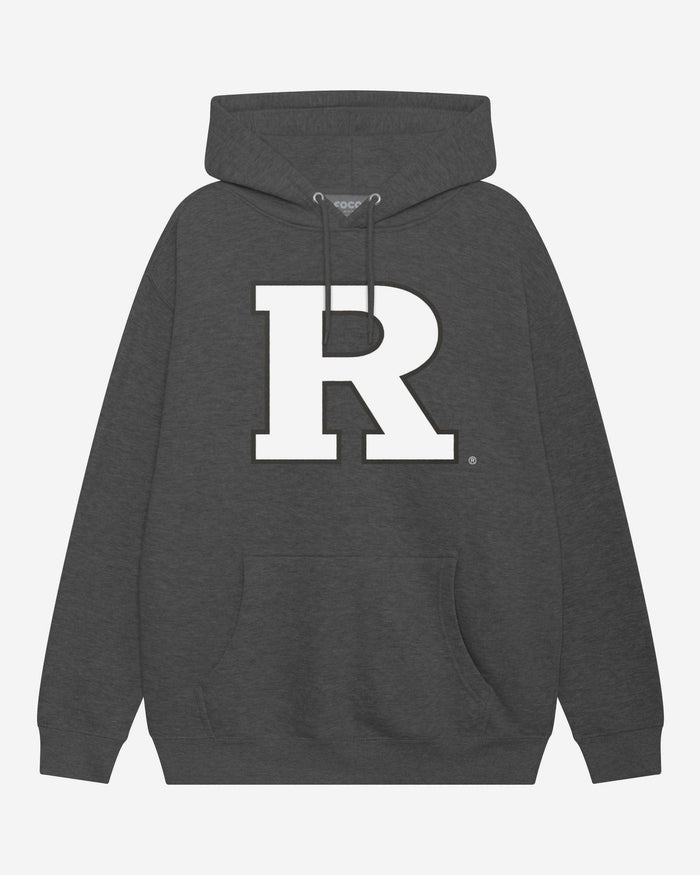 Rutgers Scarlet Knights Black & White Primary Logo Hoodie FOCO S - FOCO.com