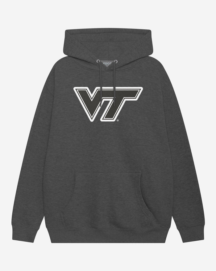 Virginia Tech Hokies Black & White Primary Logo Hoodie FOCO S - FOCO.com