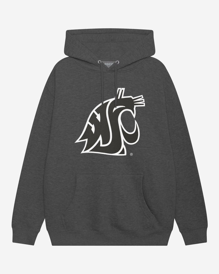 Washington State Cougars Black & White Primary Logo Hoodie FOCO S - FOCO.com