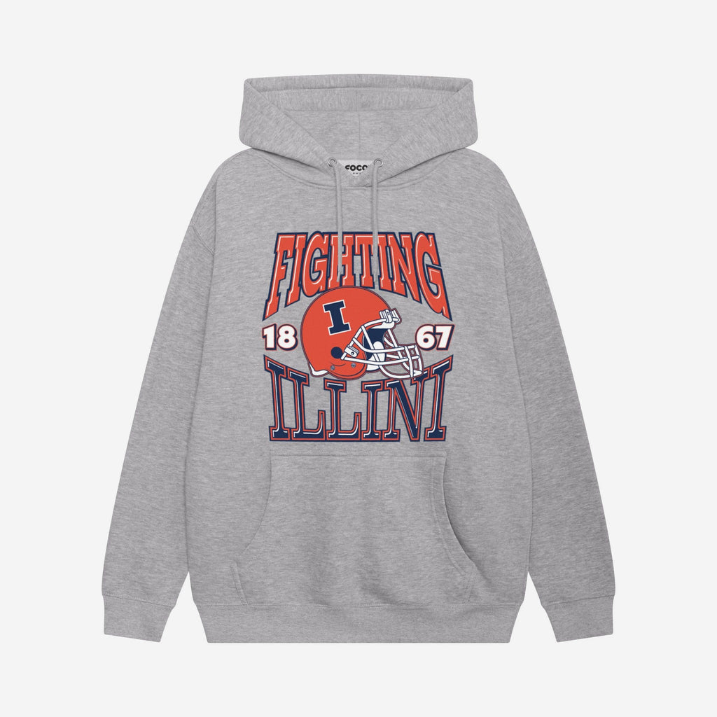Illinois Fighting Illini Classic Team Helmet Hoodie FOCO S - FOCO.com