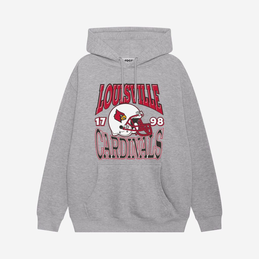 Louisville Cardinals Classic Team Helmet Hoodie FOCO S - FOCO.com