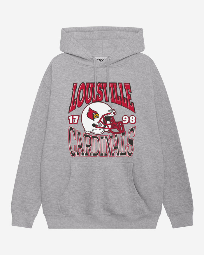 Louisville Cardinals Classic Team Helmet Hoodie FOCO S - FOCO.com